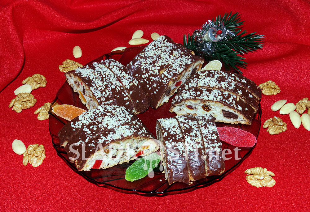 Bílkové řezy s čokoládovou polevou