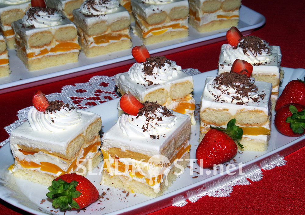 Broskvové Tiramisu s Mascarpone 