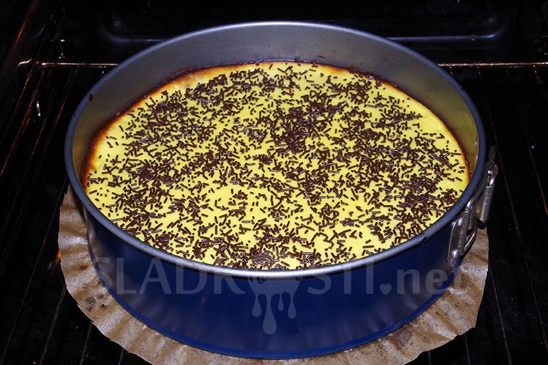 Domácí cheesecake s čokoládovou rýží