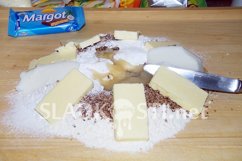 Dortíčky Margot s čokoládovou polevou