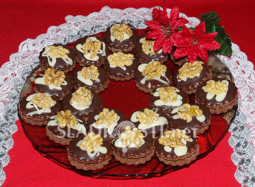 Išelské dortíčky s karamelovým krémem