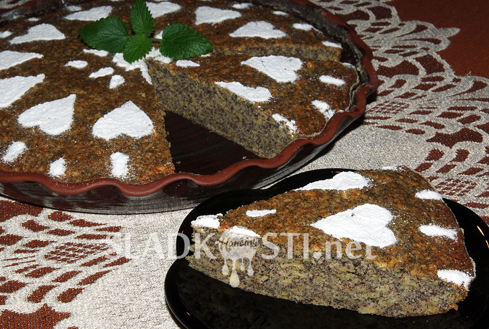 Jablečný makovec se skořicí