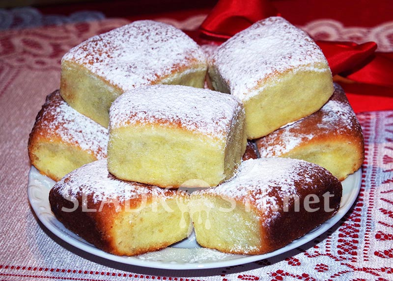 Kefírové buchty s marmeládou