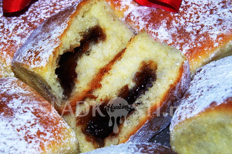 Kefírové buchty s marmeládou