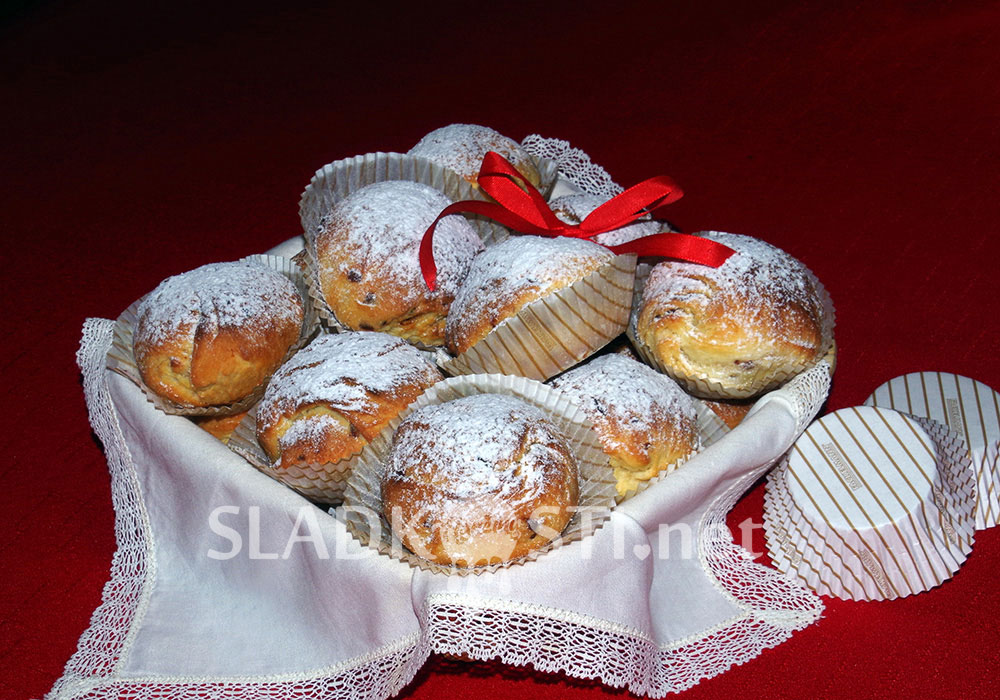 Kynuté buchtičky s čokoládou