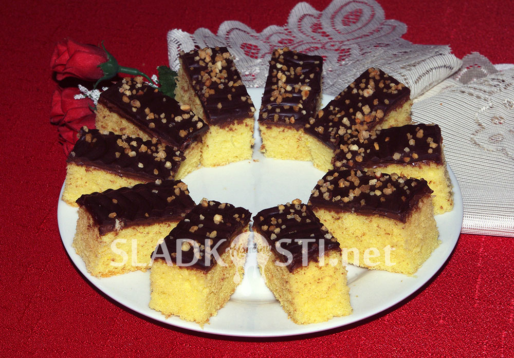 Likérové řezy s Nutellou a čokoládou