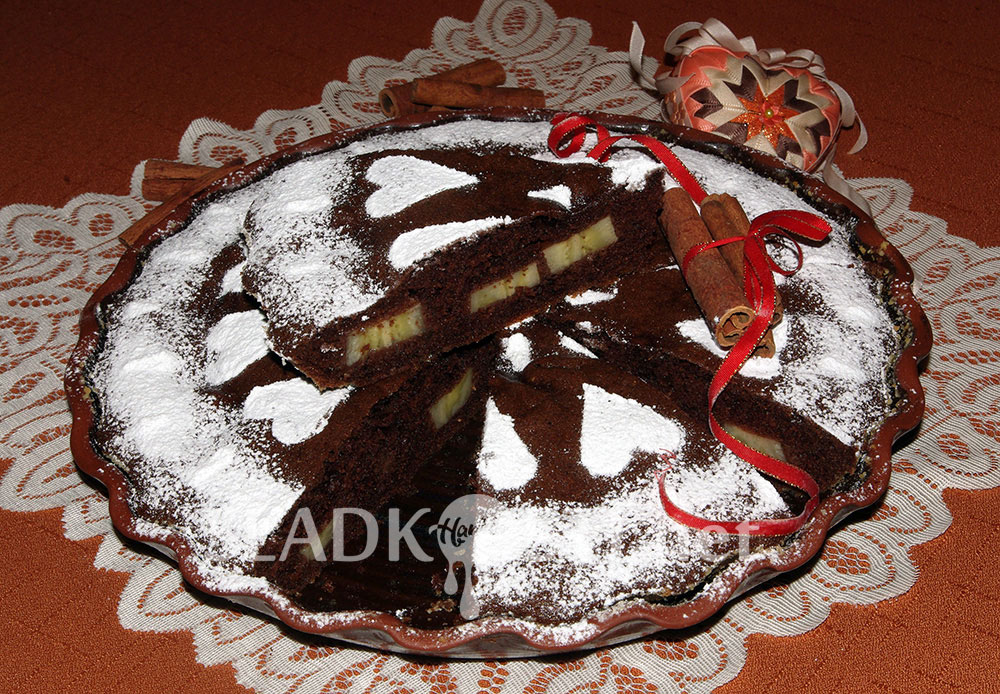 Perníkový koláč s banány