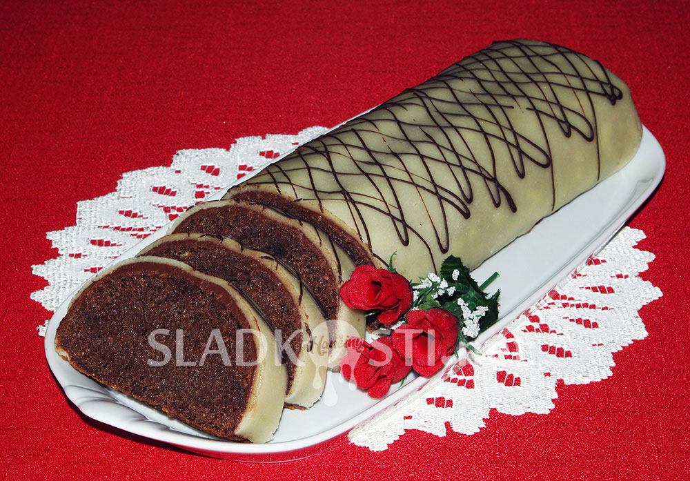 Plněný srnčí hřbet v marcipánu