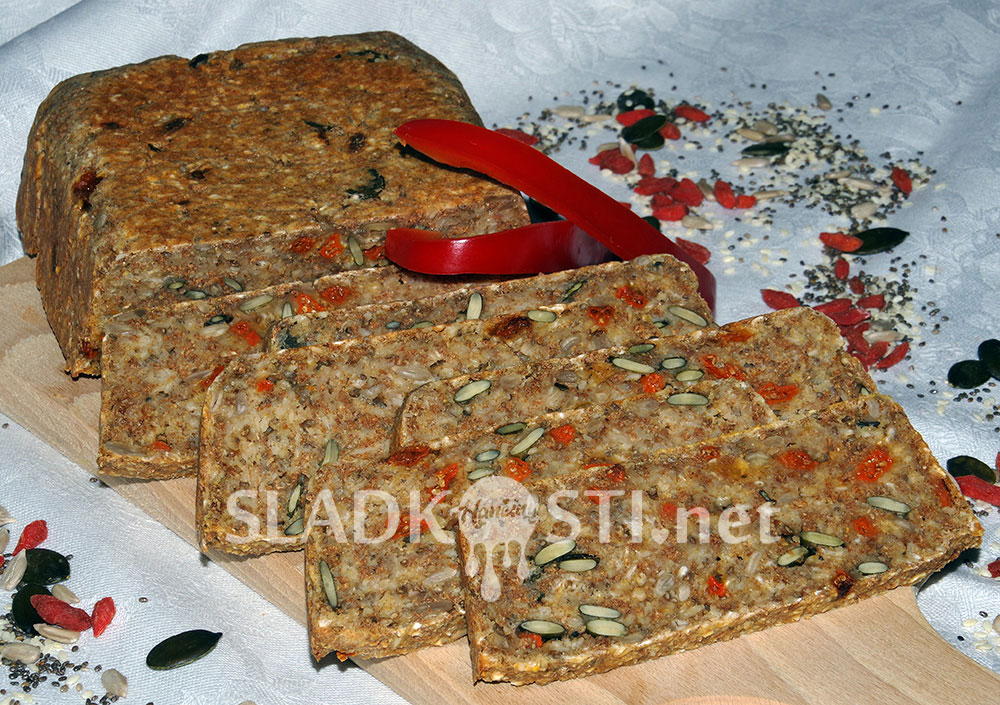Semínkový chléb z ovesných vloček