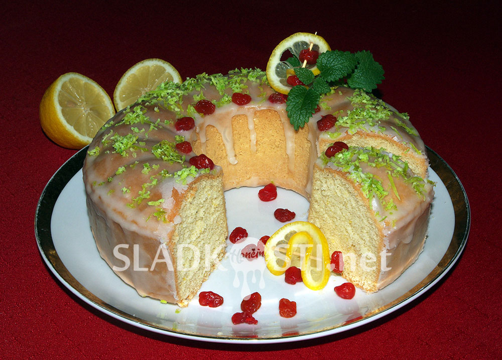 Sváteční citronový věnec