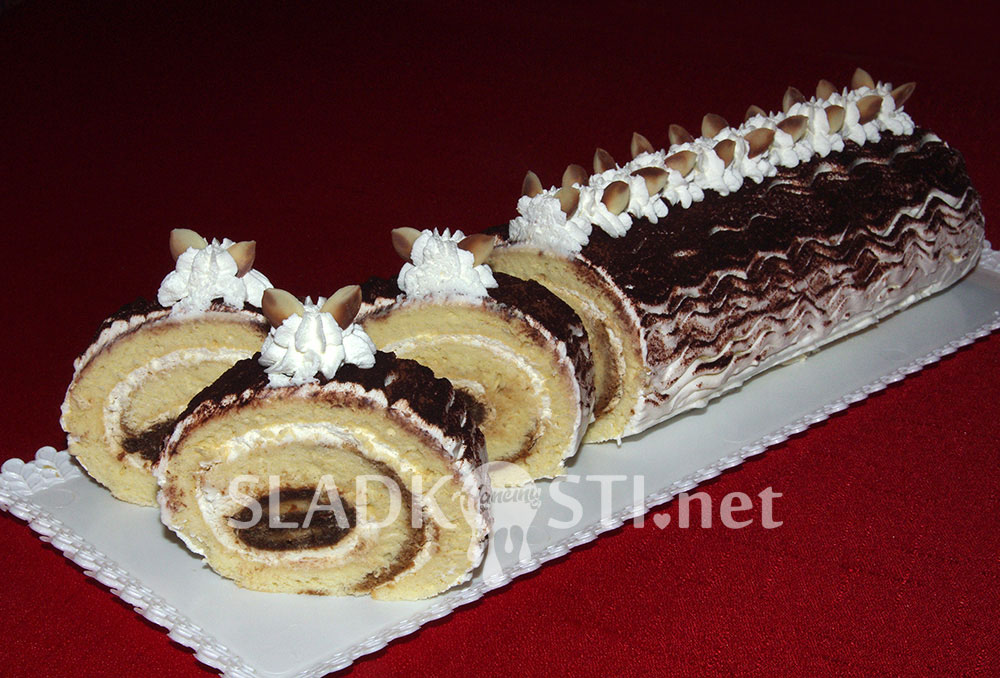 Tiramisu roláda podle Jany