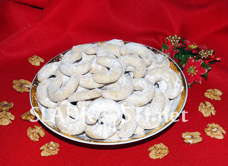 Vanilkové rohlíčky ořechové