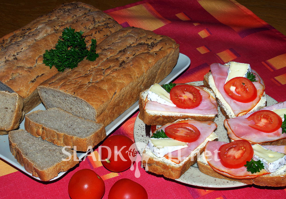 Žitný chléb s kmínem