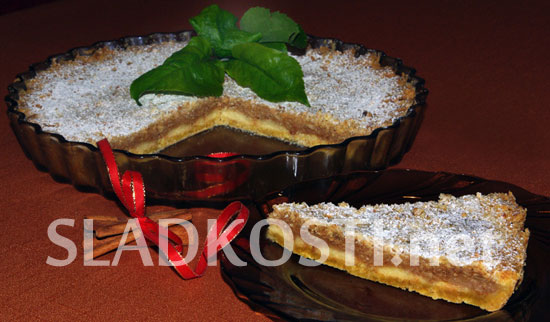 Jablečný koláč s piškoty